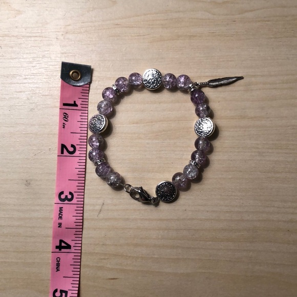 🌸Handmade Bracelet w/ feather charm - Picture 5 of 5